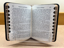Load image into Gallery viewer, Science and Health with Key to the Scriptures - black leather, side tabs, used