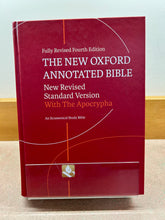 Load image into Gallery viewer, Fully Revised Fourth Edition The New Oxford Annotated Bible New Revised Standard Version With The Apocrypha - used like new
