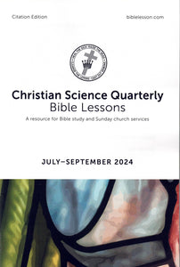 Christian Science Quarterly Bible Lessons - Citations Edition