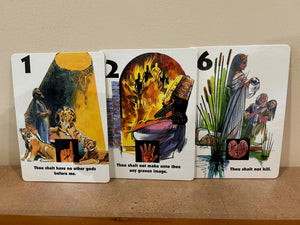 Ten Commandment Cards (used like new)