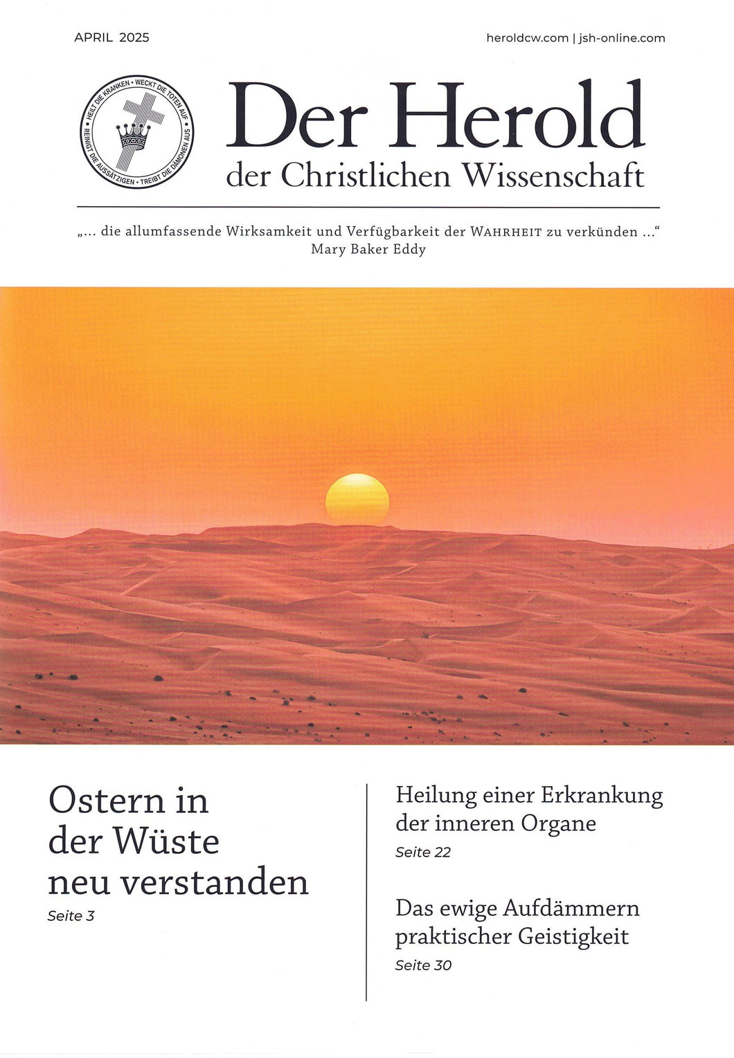 Der Herold der Christlichen Wissenschaft -  verschiedene Monate