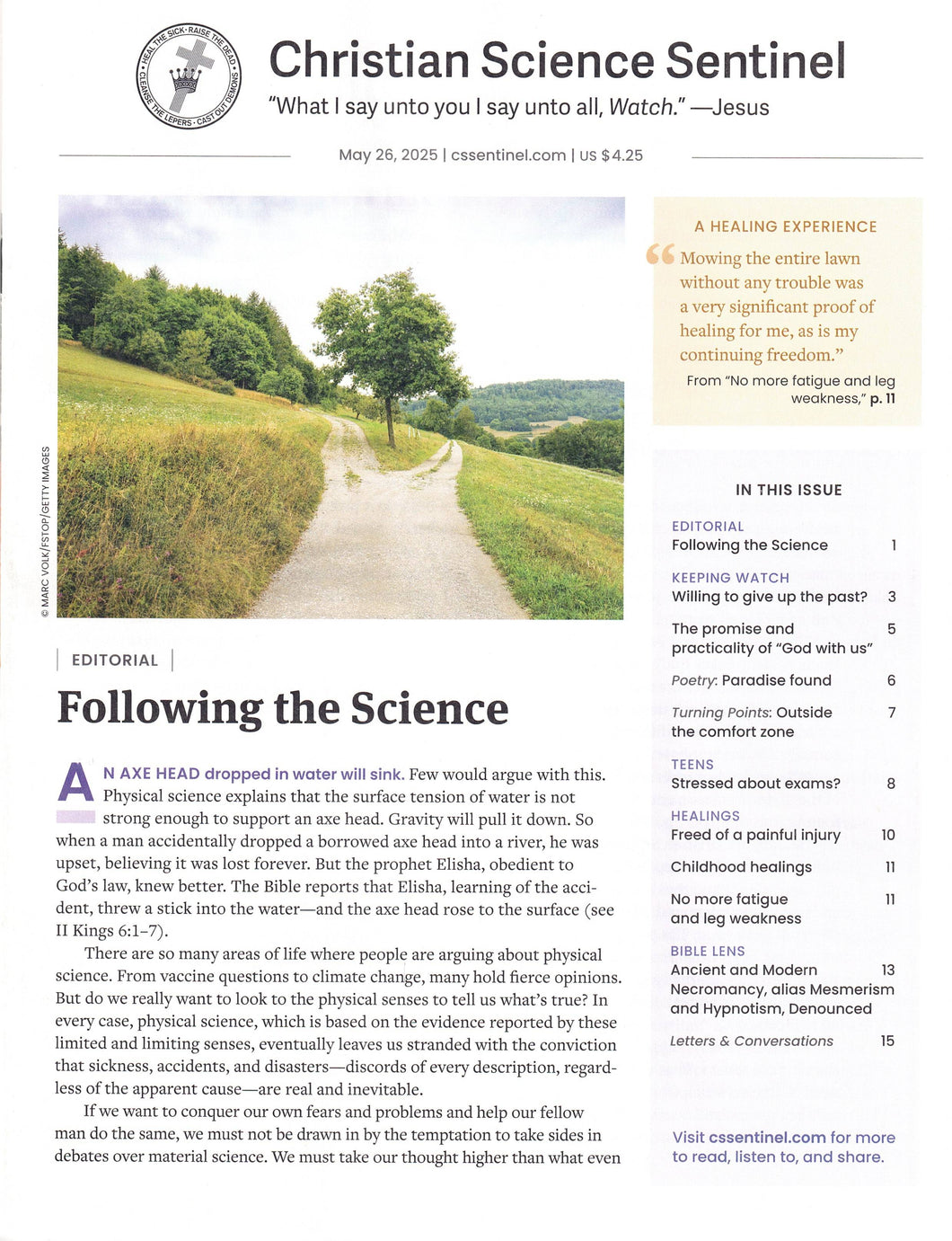 Christian Science Sentinel - weekly issues