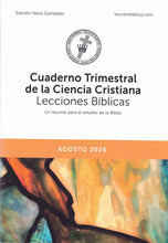 Load image into Gallery viewer, Cuaderno Trimestral de la Ciencia Cristiana Lecciones Bíblicas - edición texto completo
