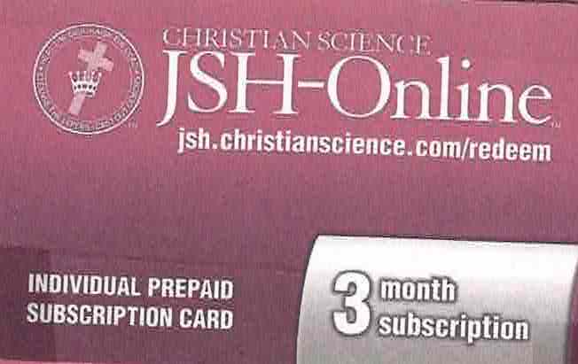 Pre-paid JSH subscription card - 3 months