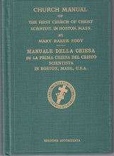 Load image into Gallery viewer, Manuale della Chiesa de la Prima Chiesa di Cristo, Scienziato, a Boston, Massachusetts
