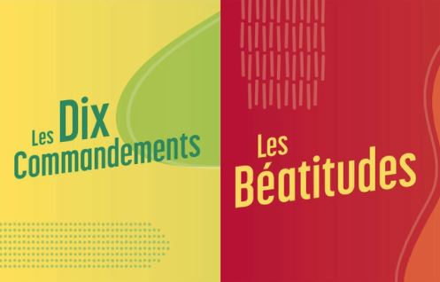 Dépliant des Dix Commandements et des Béatitudes
