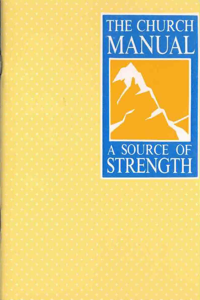 Church Manual a Source of Strength